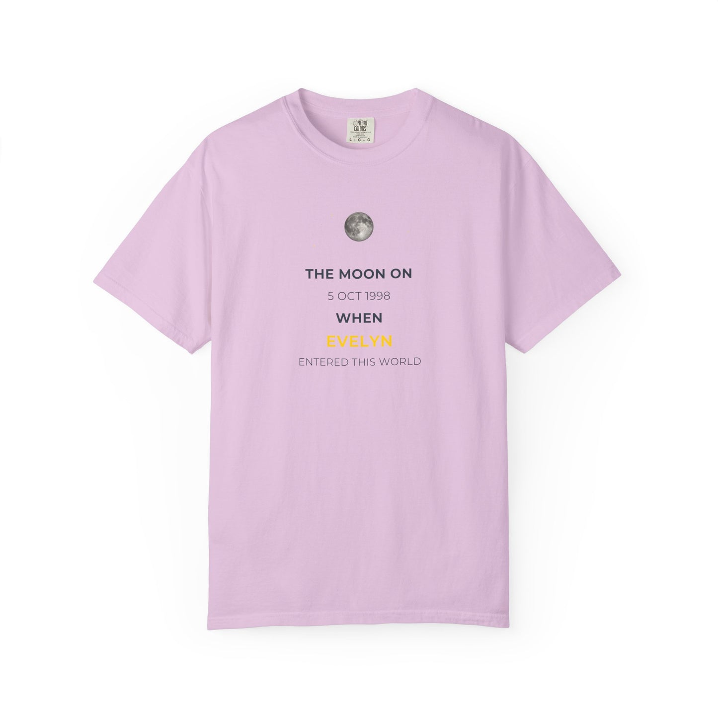 Moon Phase Birthday Gift T-Shirt, Lunar Navy