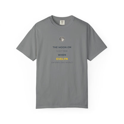 Moon Phase Birthday Gift T-Shirt, Lunar Navy